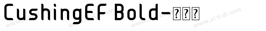CushingEF Bold字体转换
